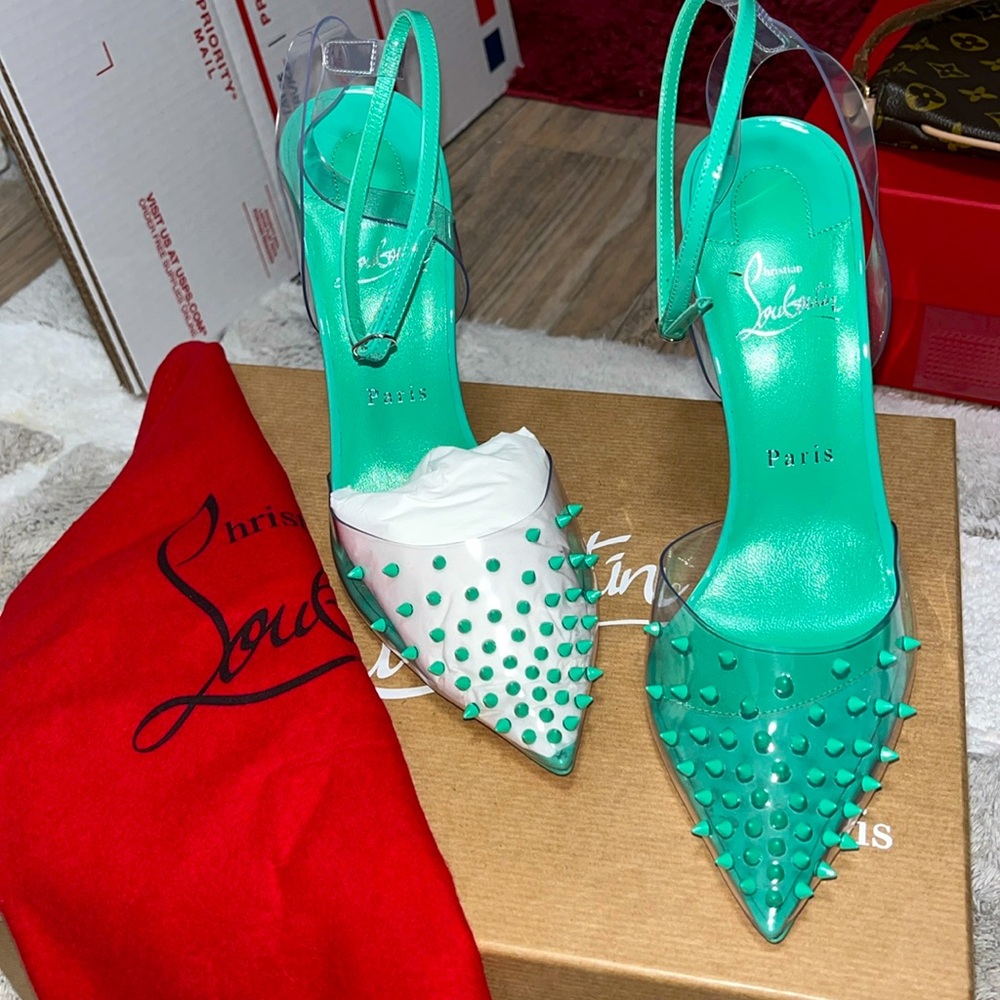 Christian Louboutin Mint Red Bottom Heels